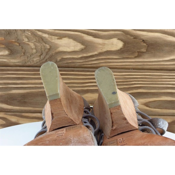 Bella Sz 7.5 M Brown‎ Ankle Strap Leather Women Sandals - Picture 7 of 8